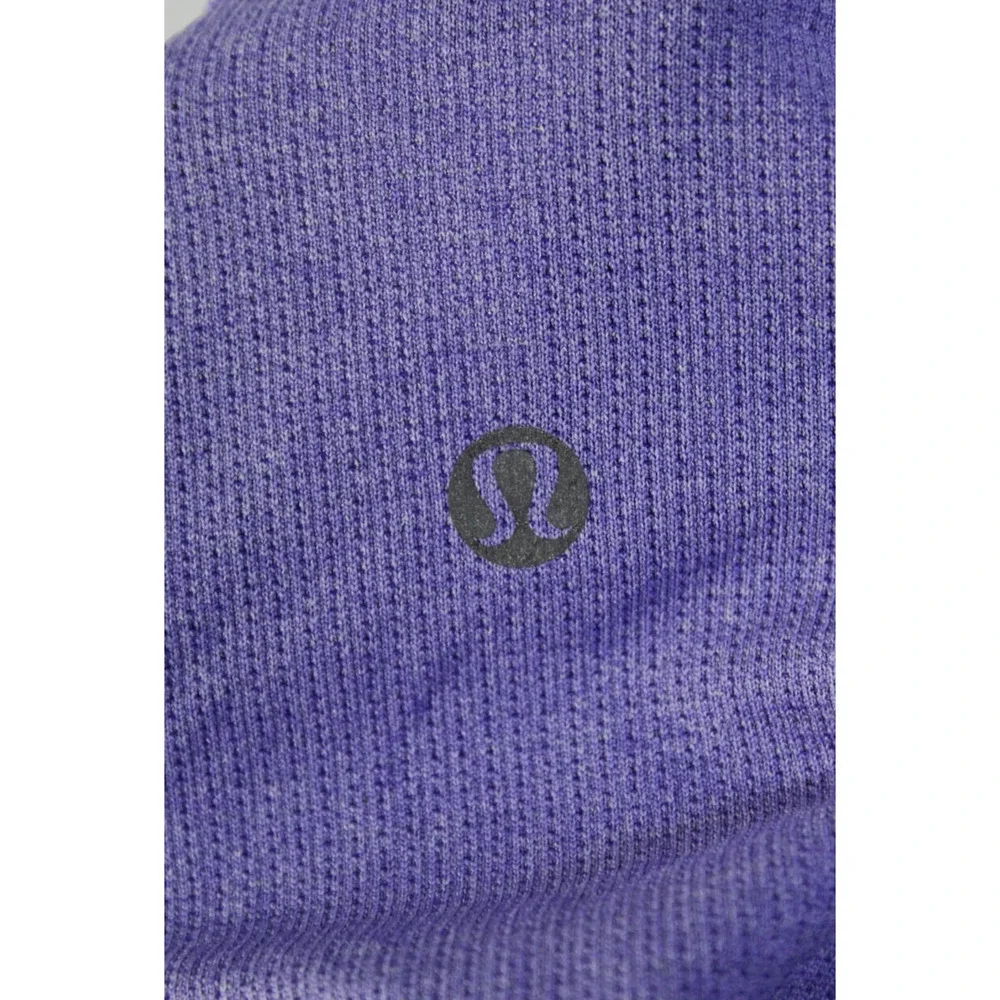 Lululemon Run Swiftly V Neck Short Sleeve Top Purple 8